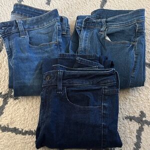 Bundle of 3 pairs of Gap jeans/jeggings mid rise size 8 tall or 29 tall